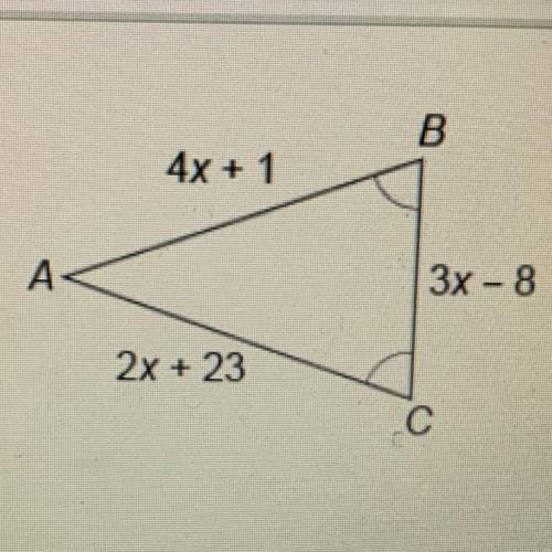 What is BC ?
Enter your answer in the box.
BC=___units