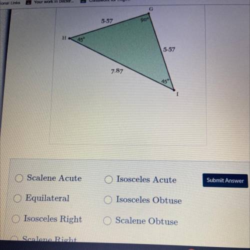 Determine the type of triangle that is drawn below. 
answer fast lol