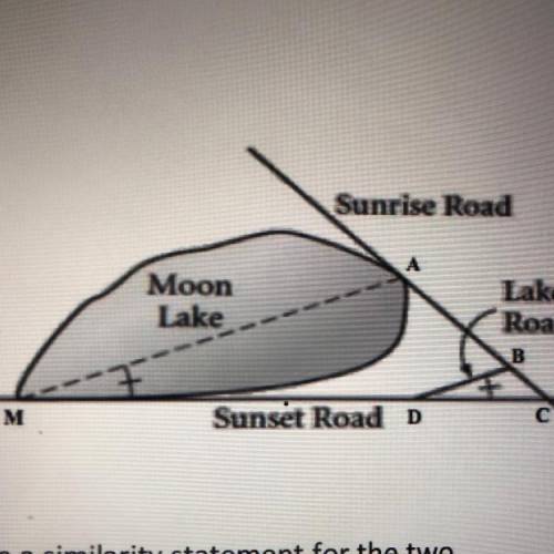 HELP QUICK

in the following diagram the distance from Sunrise Road to Lake Road (AB) is 42 miles.