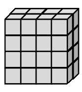 What is the volume of the rectangular prism below?

A 16 cubic unitsB 20 cubic unitsC 23 cubic uni