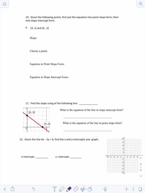 Please solve these questions(10,11,12) Need done ASAP, VERY IMPORTANT please put right answers..my