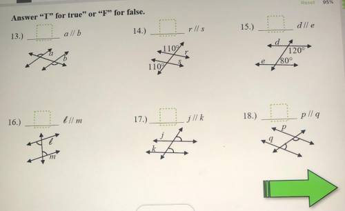 I need help with those if they’re parallel or not