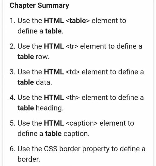 How to make html table??​