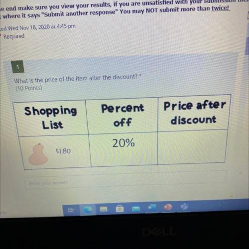 What is the price of the item after the discount?