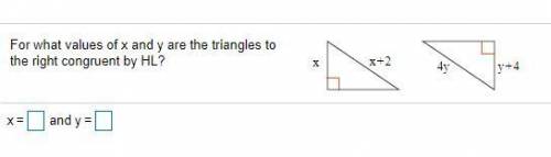 Help me outttt pleaseeeee ive posted this a gajillion times

For what values of x and y are th