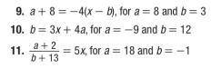 Find the value of X for the given values of A and B