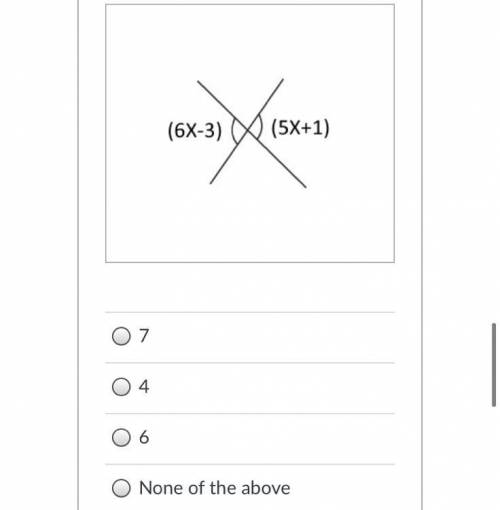 Find the value of X in the figure
