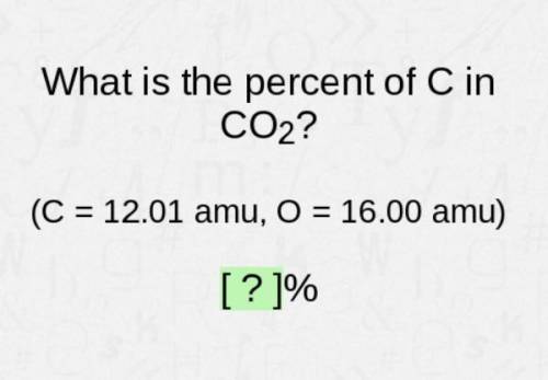 What's the percentage of C in CO2