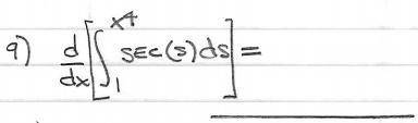 Calculus I integral and derivative problem