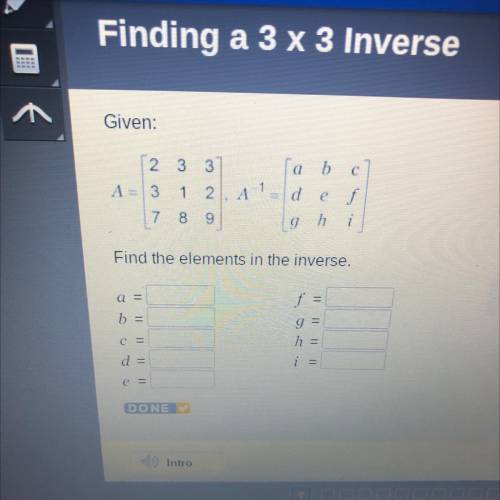 Find the elements in the inverse