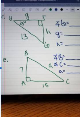 Find the right triangle