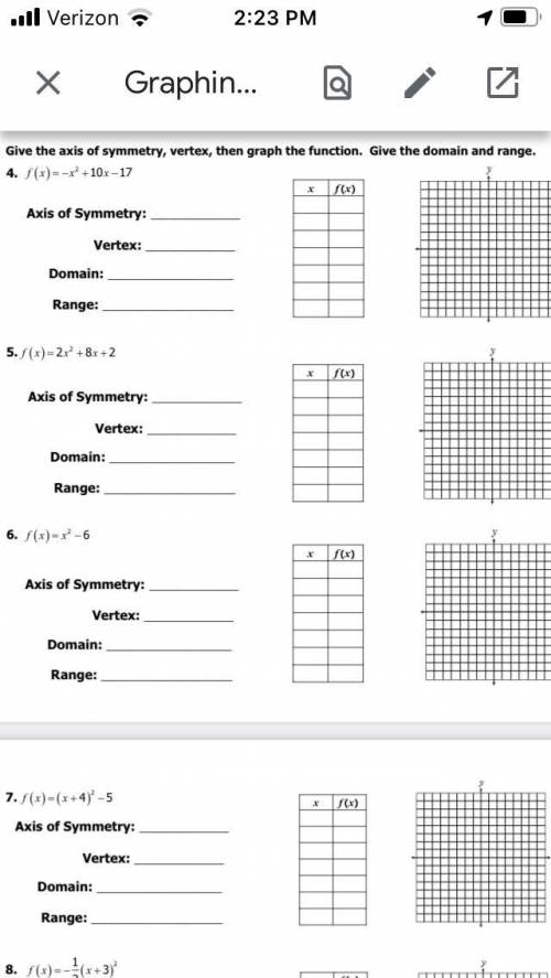 Can you answer number 4 and show your work please. Thank you!