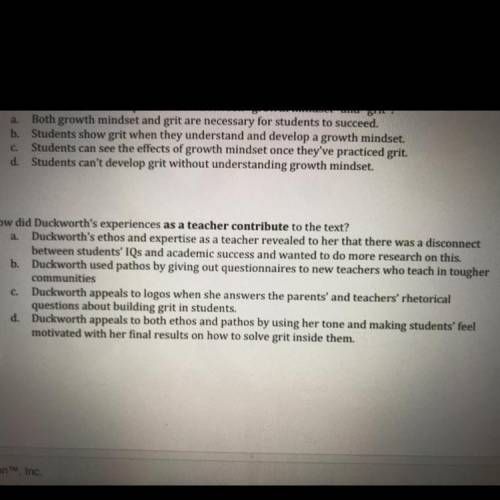 4.How did Duckworths experiences as a teacher contribute to the text?