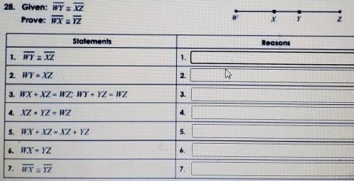 70 POINTS

I need help please!Given: WY = XZProve: WX = YZSubstitution property subtraction proper