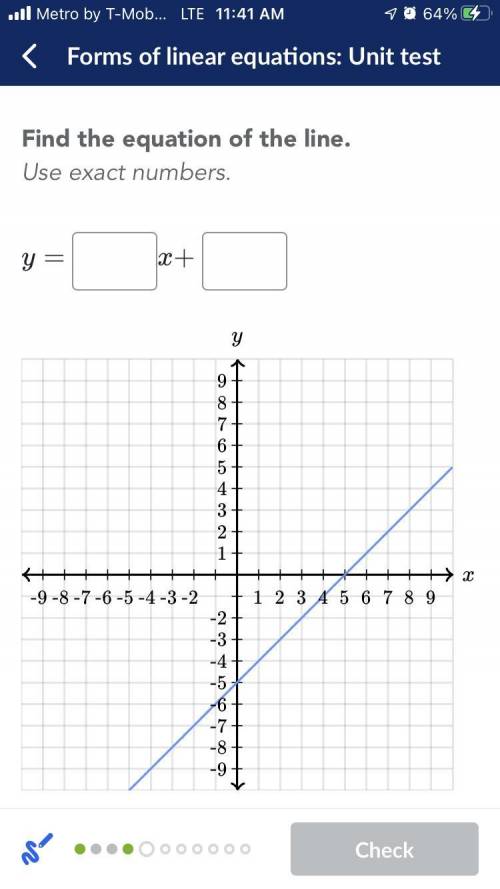 Help me please find the equation of the line