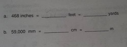 Converting measurements.