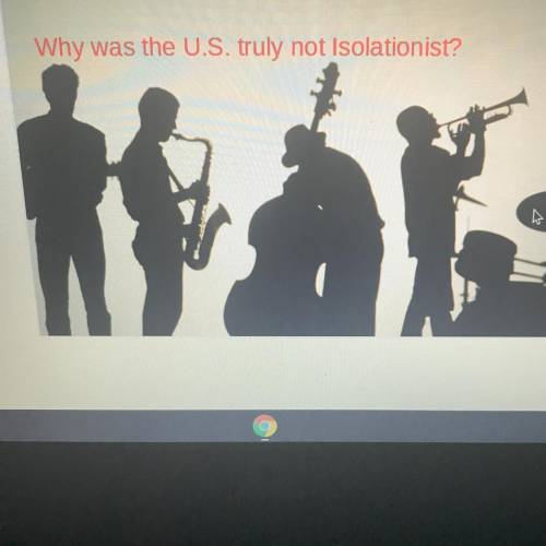 Why was the U.S. truly not Isolationist? 
The jazz age
