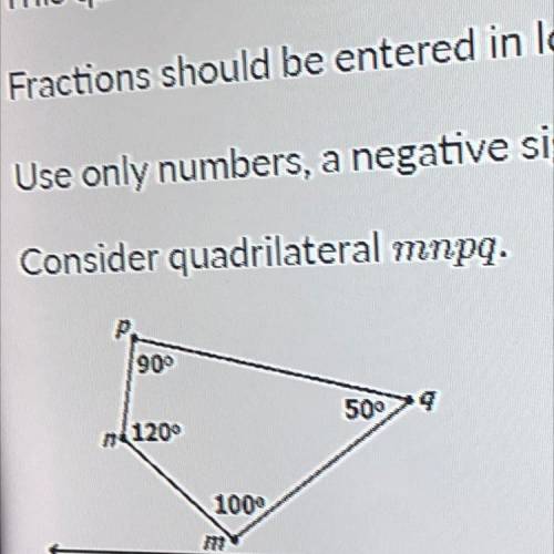 If the quadrilateral is reflected across the

x
-axis, producing quadrilateral 
m
′
n
′
p
′
q
′
,