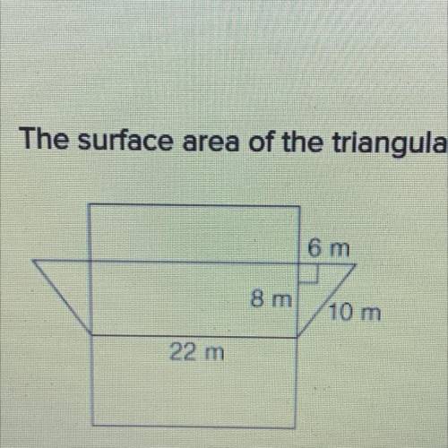 WILL GIVE BRAINLIESTThe surface area of the triangle is:

624 square meters
540 square mete