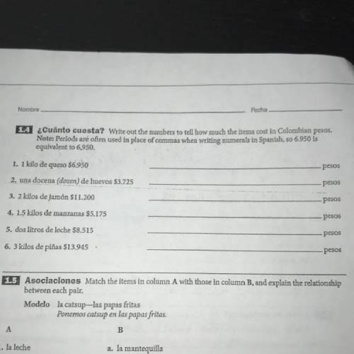 I need help w question 1.4