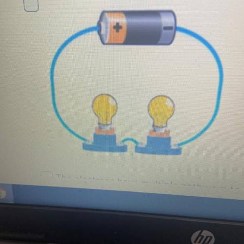 Please choose all that describe a series circuit.

(that’s option 1 ^^)
2.) the electrons have mul