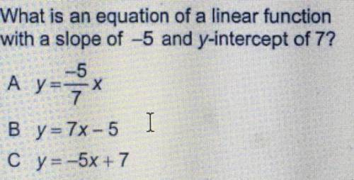 What is an equation of a linear function