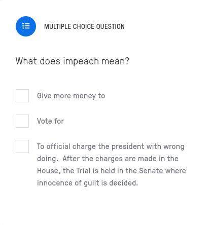 What does impeach mean?
