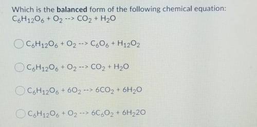 Which is the balanced form of the following chemical equation: CsH1206 + O2 --> CO2 + H2O CsH12O