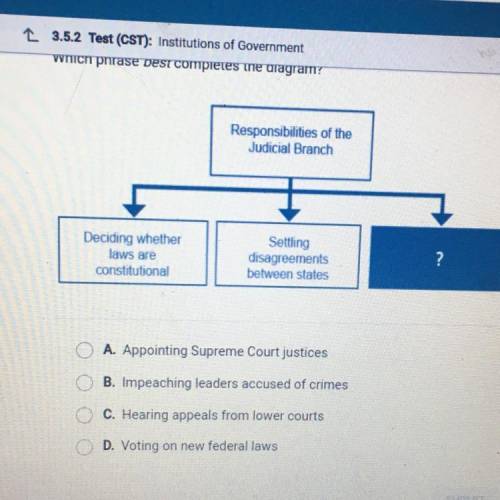 PLZ HELP !!! Which phrase best completes the diagram?