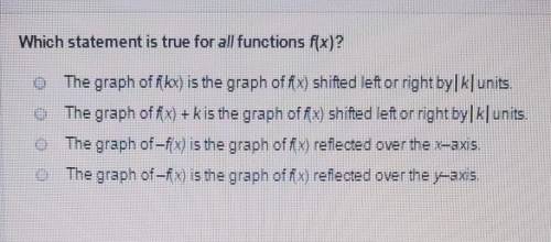Which statement is true for all functions f(x)?