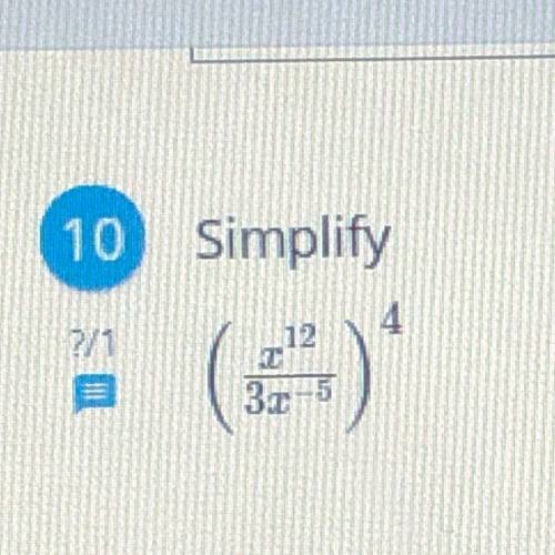 I need help simplifying problem 10