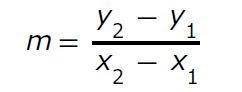 7) Find the slope of the line through (-2, 6) and (3, 14) (pic below)

A. 8/5
B. 5/8
C. -8/5
D. 8/