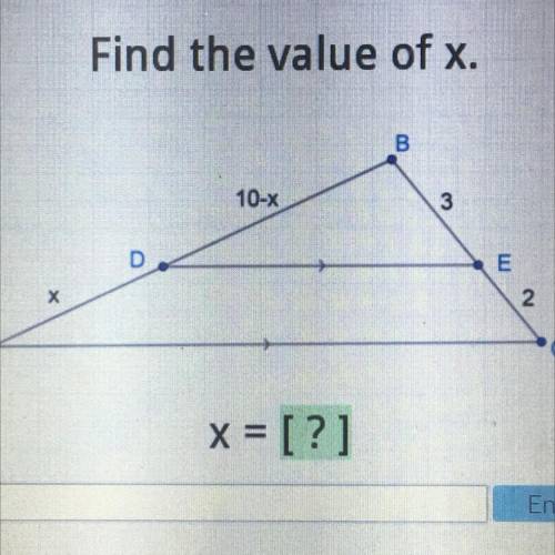 Find the value of X.
Please someone help