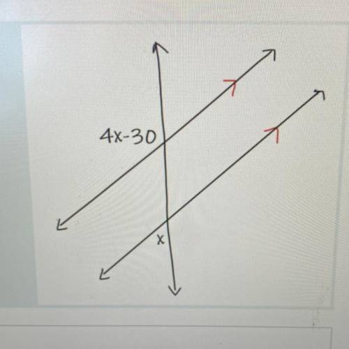Solve for X. For a geometry