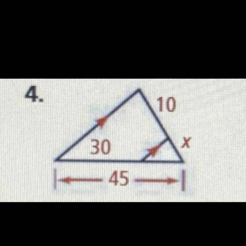 I need help with this asap, i will mark you brainliest!!
Solve for the value of x