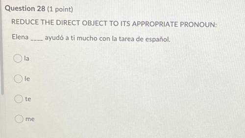 PLEASE HELP! SPANISH 2 direct/indirect/ double object pronouns