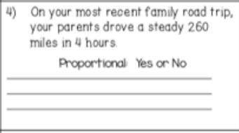 on your most recent family road trip your parents drove a steady 260 miles in 4 hours . Is this pro