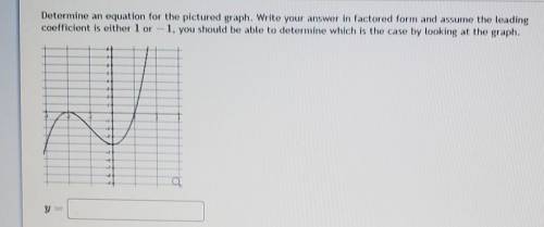 Determined an equation for the pictured graph