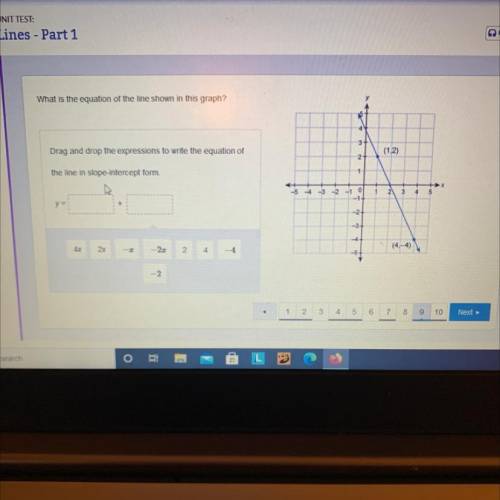 What is the equation of the line shown in this graph?