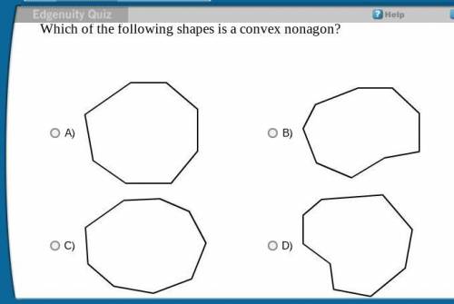 Which of the following shapes is a convex nonagon?