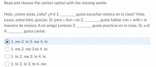 Hello can someone please help with this question? (ignore the selected answer)