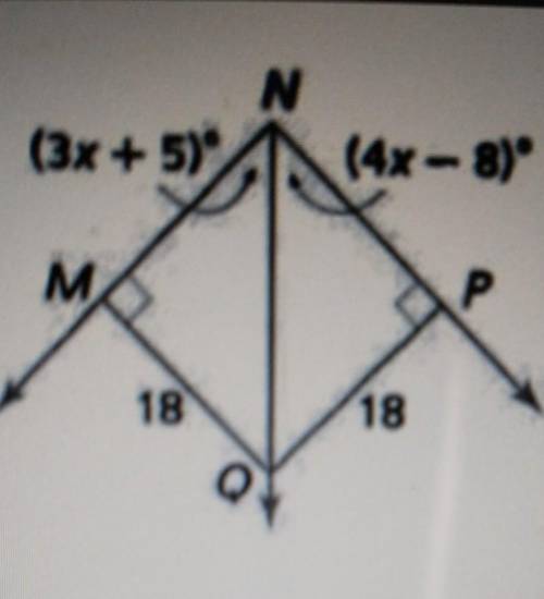 Given the figure find angle PNM