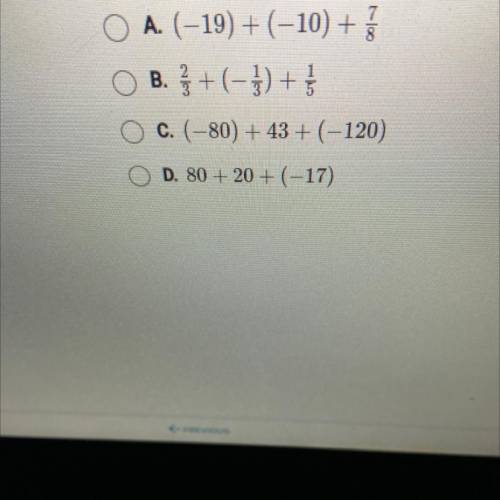 Which expression would be easier to simplify if you used the commutative

property to change the o