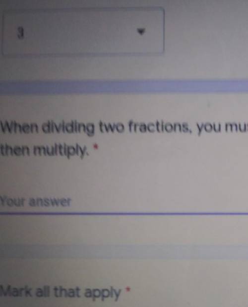 When dividing two fractions, you must flip the _____ fraction over and then multiply.