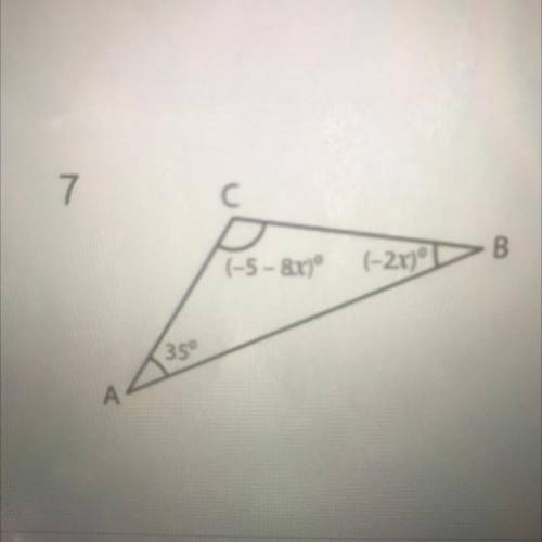 Find the value of X and then the value of each missing angle.
