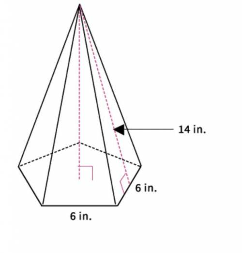 Math help please!!!

Find the lateral area of a regular pentagonal pyramid with a slant height of