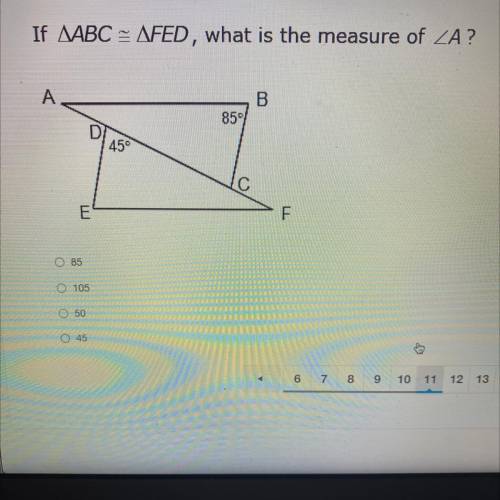 What would the measure be for A?