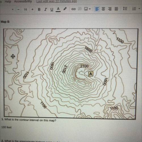 5. Which satellite image shows the landform featured in this map?