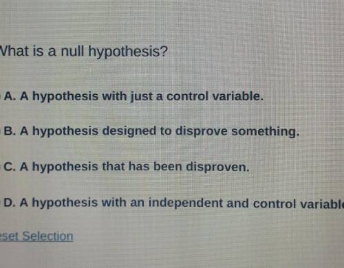 What is a null hypothesis?