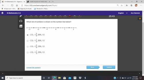 HURRY PLEASE IM TIMED AND THIS IS IMPORTANT. Which list of numbers is shown on the number line belo